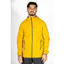 Maul Funktionsjacke Alpelhorn II - sportliche Stretchjacke mit Kapuze, atmungsaktiv, wasserabweisend - gelb Herren